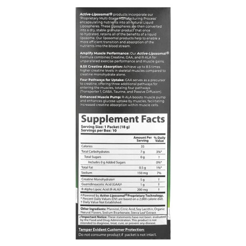 Active-Liposomal Creatin Plus GAA & R-ALA 1