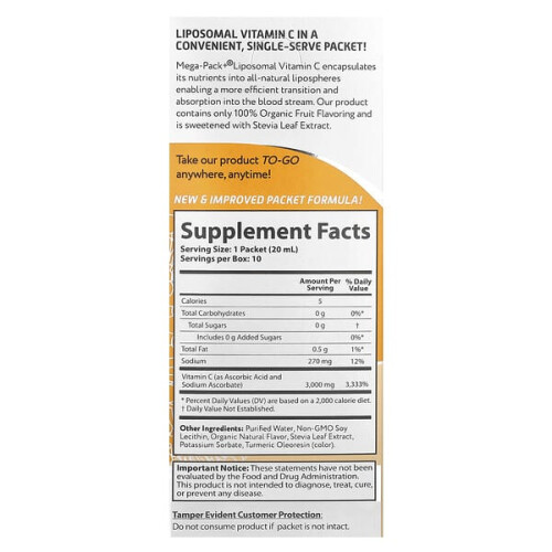 Mega-Pack+, Vitamine C Liposomale 1