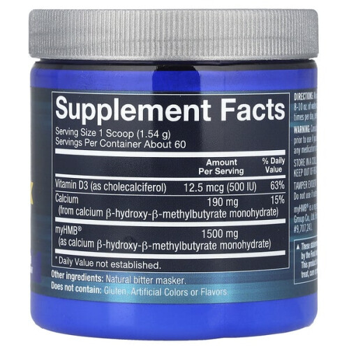 HMB + Vitamine D3, Non Aromatisé 1