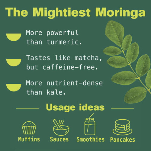 Moringa Pur, Poudre Biologique de Super Aliment Vert 2