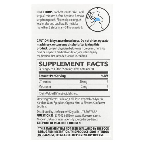 Therapeutics, Rest-ZZZ Mundstreifen, Minze 1