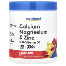 Calcium Magnesium & Zink Mit Vitamin D3, Fruchtpunsch