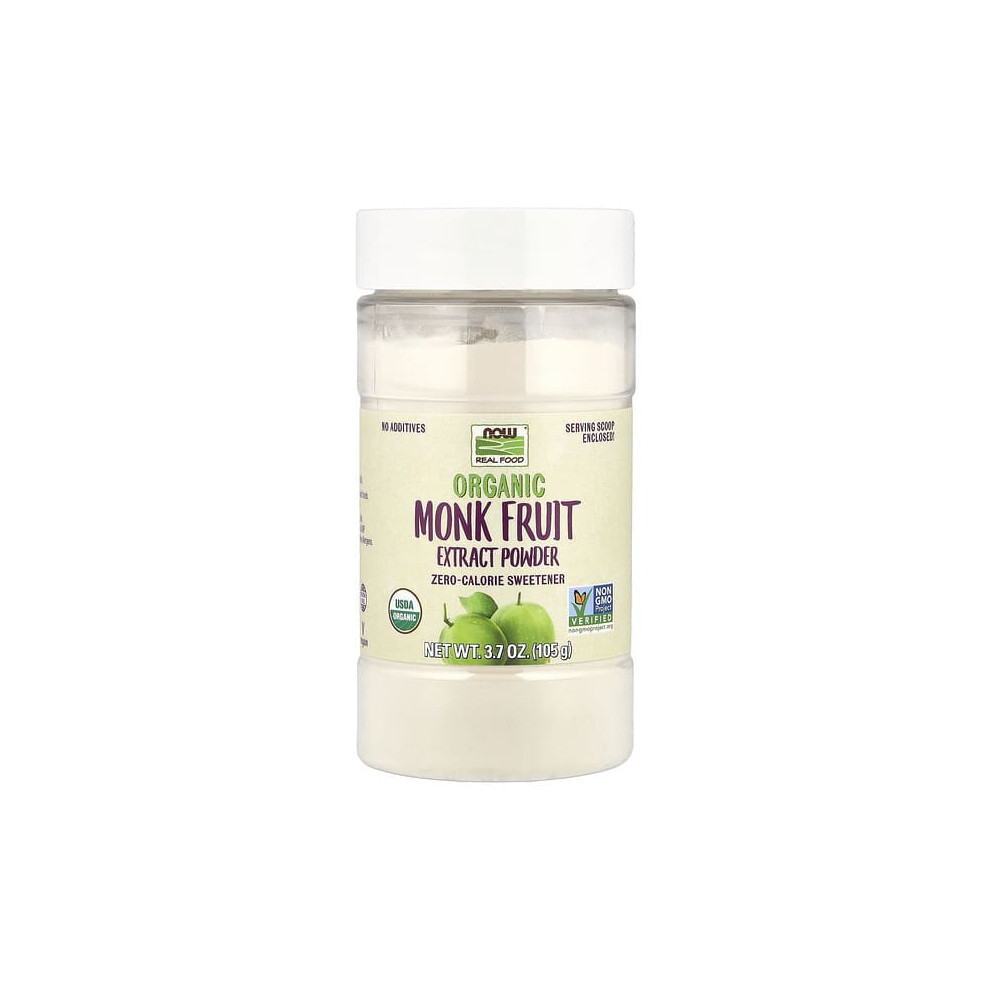Now Foods Organic Monk Fruit Extract Powder, Zero-Calorie Sweetener