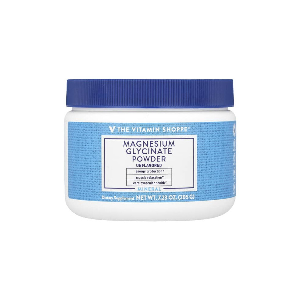 The Vitamin Shoppe Magnesium Glycinate Powder, Unflavored