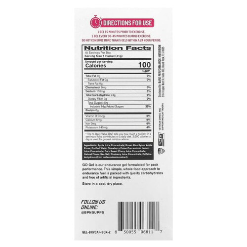 Go Gel, Fruits Rouges CAF 1