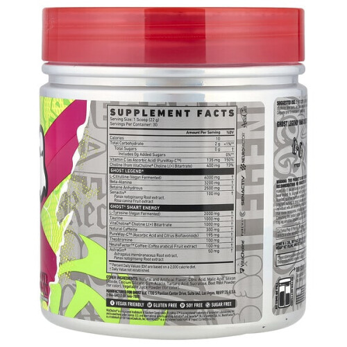 Ghost Legend Pre-Workout, Warheads Sauerer Wassermelone 1
