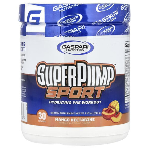 SuperPump Sport, Hydratisierendes Pre-Workout, Mango Nektarine