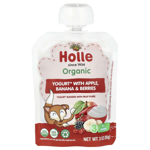 Bio-Joghurt mit Apfel, Banane & Beeren, 8+ Monate