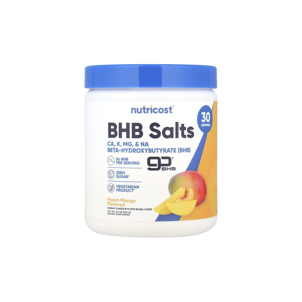 Nutricost Peach Bhb Salts, Gobhb, Mango