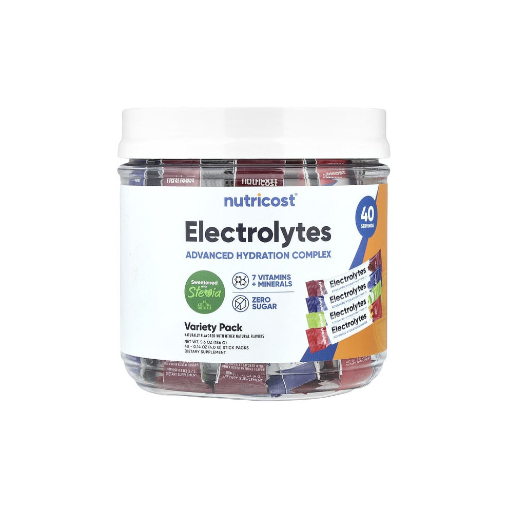 Nutricost Electrolytes, Advanced Hydration Complex, Variety Pack
