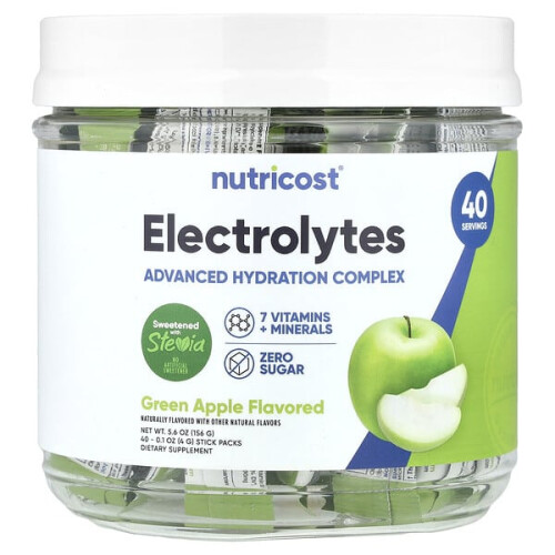 Électrolytes, Complexe d'Hydratation Avancé, Pomme Verte