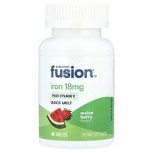 Quick Melt, Iron Plus Vitamin C, Melon Berry