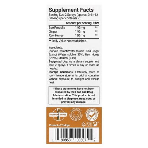 Propolis Ingwer-Rachenspray 1