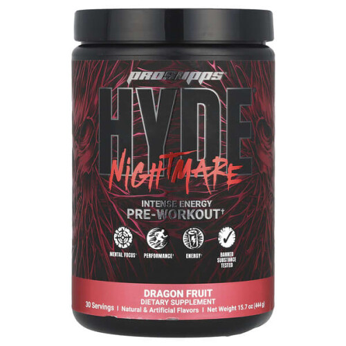 HYDE Nightmare, Intensives Energie-Pre-Workout, Drachenfrucht