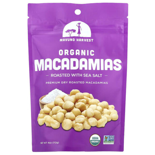 Bio-Macadamianüsse, Geröstet mit Meersalz