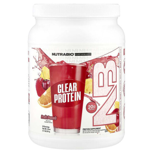 Klares Proteinpulver, Molkenprotein-Isolat, Fruit Punch