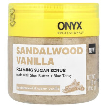 Sandalwood Vanilla, Gommage Moussant au Sucre, Santal & Vanille Chaude