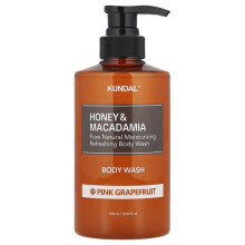 Kundal, Miere și Macadamia, Spălătorie corporală, Grapefruit roz, 16.9 fl oz (500 ml)