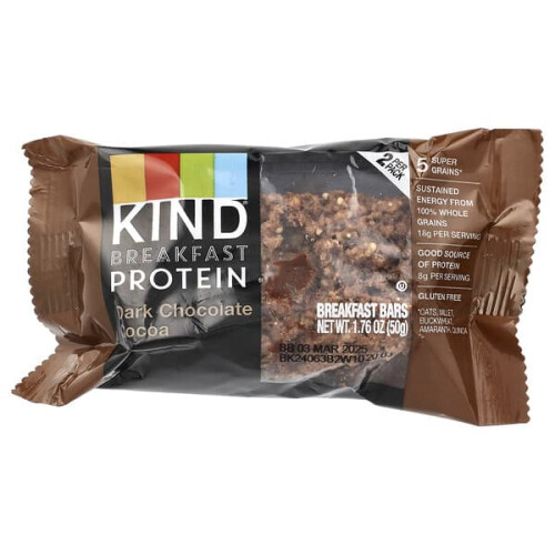 KIND Bars Breakfast Protein Bars, Dark Chocolate Cocoa 2