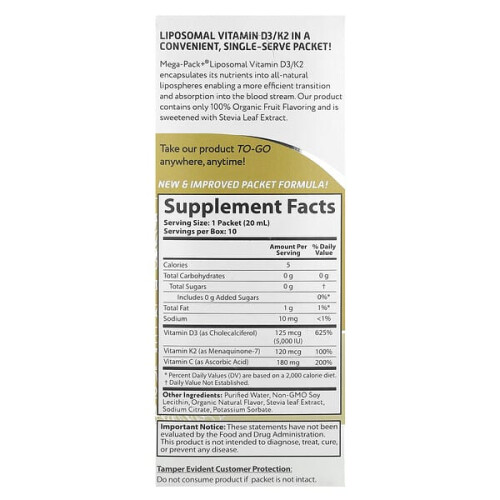 Liposomales Vitamin D3/K2 1