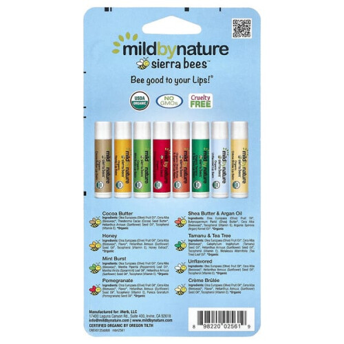 Sierra Bees, Pack Combo de Baumes à Lèvres Biologiques 2