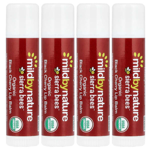 Sierra Bees, Organische Lippenpflege, Schwarze Kirsche 1