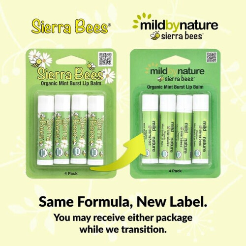 Sierra Bees, Baumes à Lèvres Biologiques, Éclat de Menthe