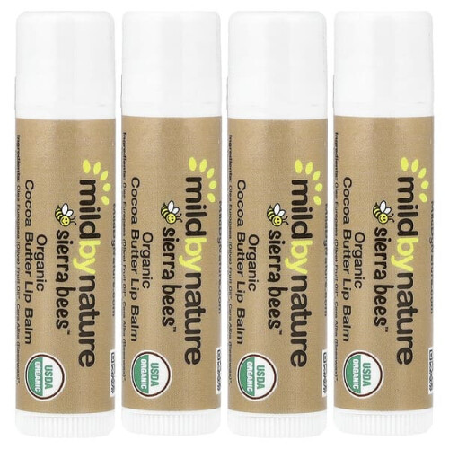 Sierra Bees, Organische Lippenpflege, Kakaobutter 1