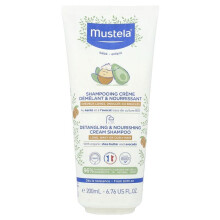 Mustela Baby Detangling & Nourishing Cream Shampoo, Long, Wavy or Curly Hair, 6.76 fl oz (200 ml)