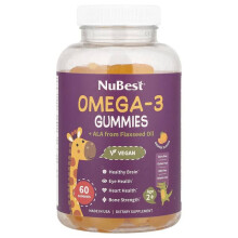 Omega-3 Gummibärchen + ALA aus Leinsamenöl, Ab 2 Jahren, Orange