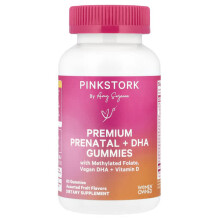 Premium Pränatal + DHA Gummis, Verschiedene Früchte