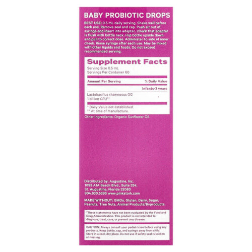 Gouttes Probiotiques Bébé, 0+, Sans Saveur 1
