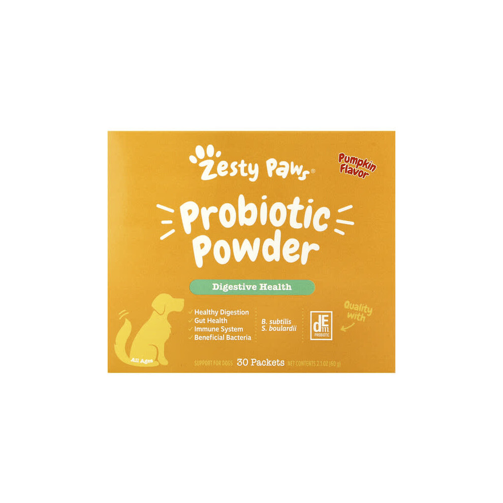 Zesty Paws Probiotic Powder, For Dogs, All Ages, Pumpkin