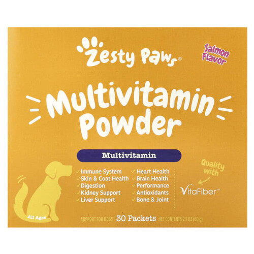 Multivitamin Powder, For Dogs, All Ages, Salmon
