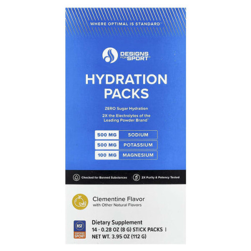 Designs For Sport, Sachets d'Hydratation, Clémentine