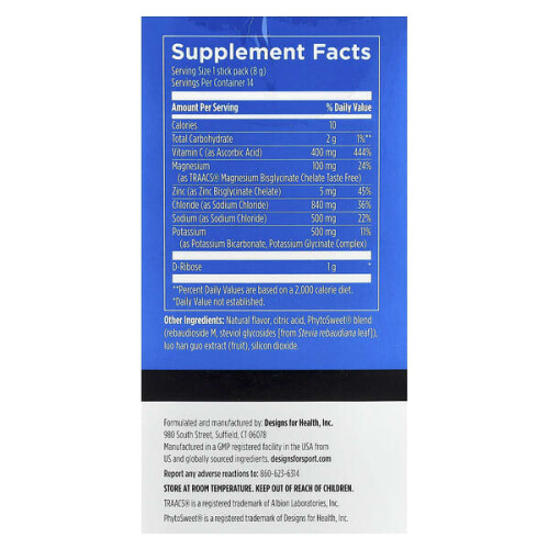 Designs For Sport, Sachets d'Hydratation, Clémentine 1