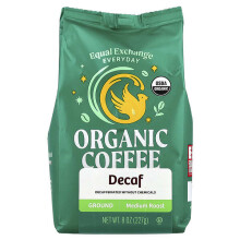 Café Biologique, Moulu, Torréfaction Moyenne, Décaféiné