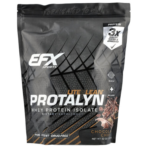 Isolat de protéine de lactosérum Protalyn, pépites de chocolat