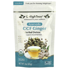CCF gingembre ayurvédique, Thé détox aux herbes, Mélange en vrac, Sans caféine