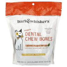 Bark & Whiskers, Zahnpflege-Kausnacks, Für erwachsene Hunde, Gemüse