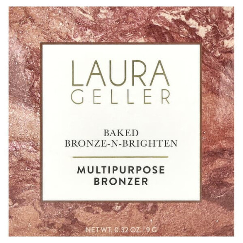 Laura Geller Beauty Baked Bronze-N-Brighten, Multipurpose Bronzer, 0007011B Deep 1