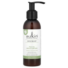 Sukin, Skin Relief, Facial Moisturiser, citlivé, poškodené koža, bez vonných vôni, 4.23 fl oz (125 ml)