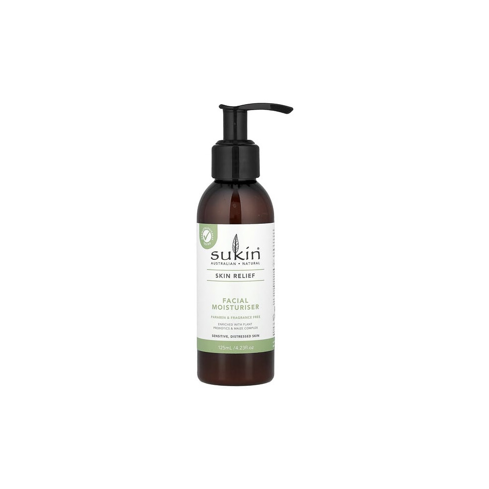 Sukin Skin Relief, Facial Moisturiser, Sensitive, Distressed Skin, Fragrance Free