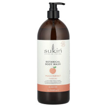 Sukin, Botanische lichaamsscrub, Alle huidtypes, Peach Perfect, 33,82 fl oz (1 l)