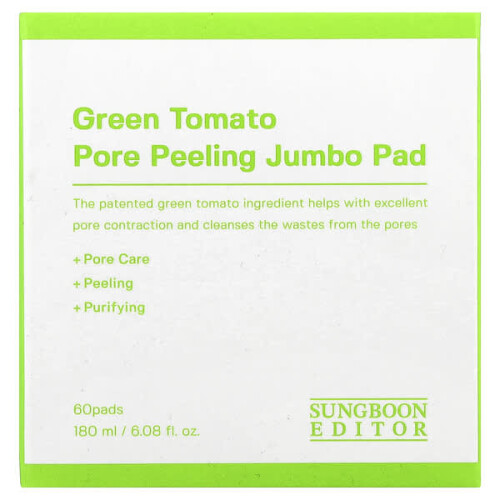Pad géant exfoliant pour pores à la tomate verte 1