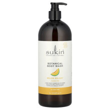Sukin, Botanická teliesná mýdla, Pre všetky typy pleti, Melon Delight, 33,82 fl oz (1 l)