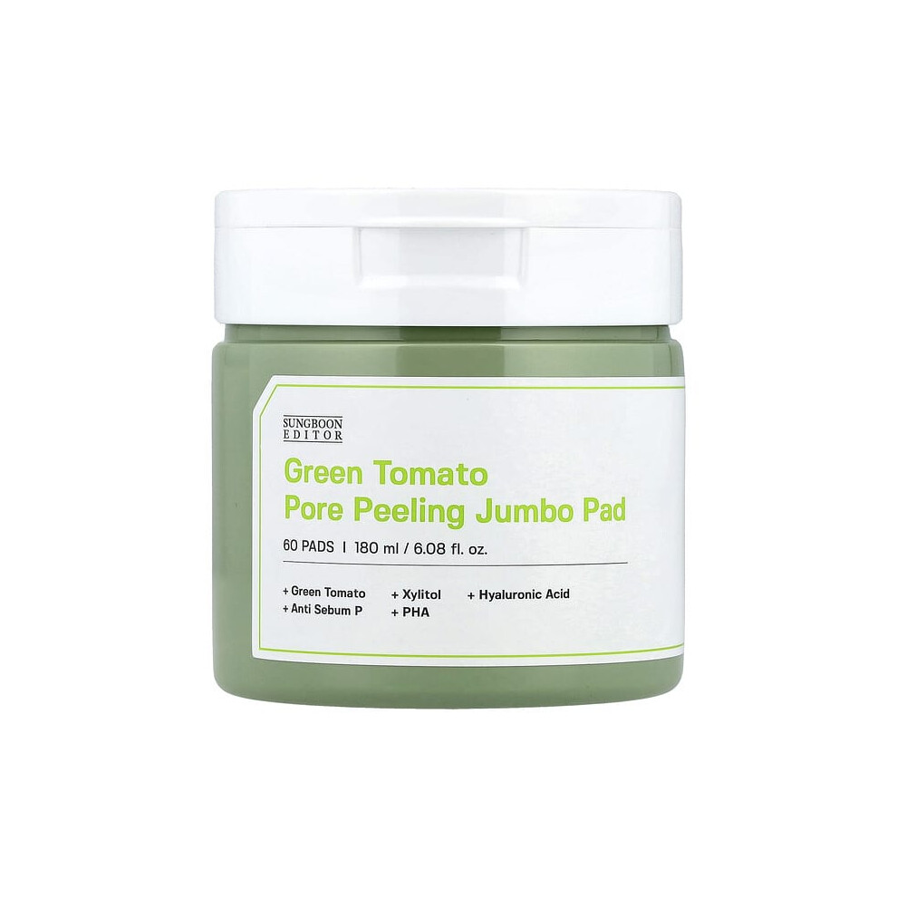 Sungboon Editor Green Tomato Pore Peeling Jumbo Pad