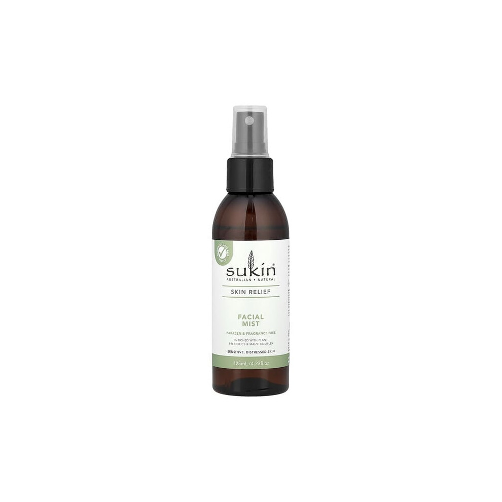 Sukin Skin Relief, Facial Mist, Sensitive, Distressed Skin, Fragrance Free
