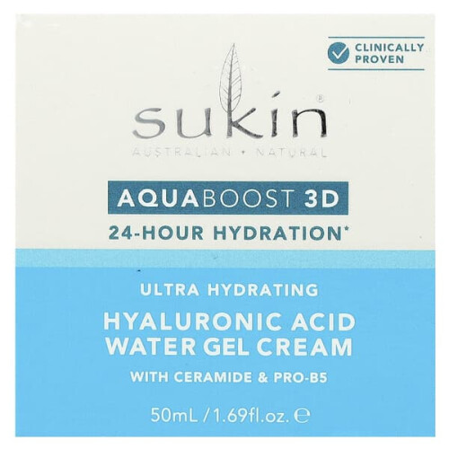 Sukin Sukin, AquaBoost 3D, Υαλουρονικό Οξύ Νερό Κρέμα, 1.69 fl oz (50 ml) 1