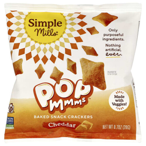 Pop Mmms, Baked Snack Crackers, Cheddar 2
